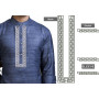 Unique Style Placket Mens Neck Embroidery Design 25471