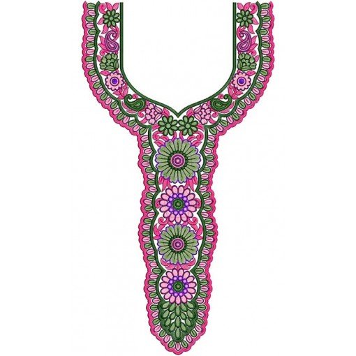 Pakistani Jalabiya Neck Embroidery Designs