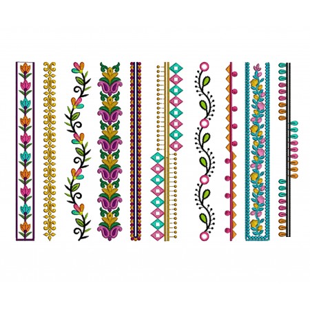 10 Simple Neck Embroidery Designs