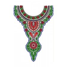 10010 Neck Embroidery Design