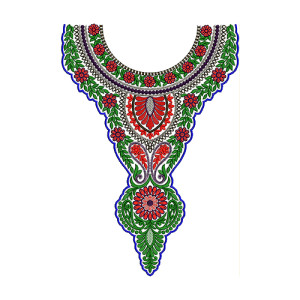 Neck Embroidery Design