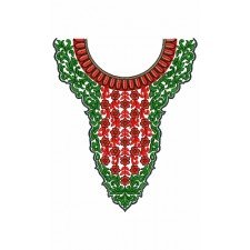 10017 Neck Embroidery Design