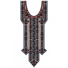 10021 Neck Embroidery Design