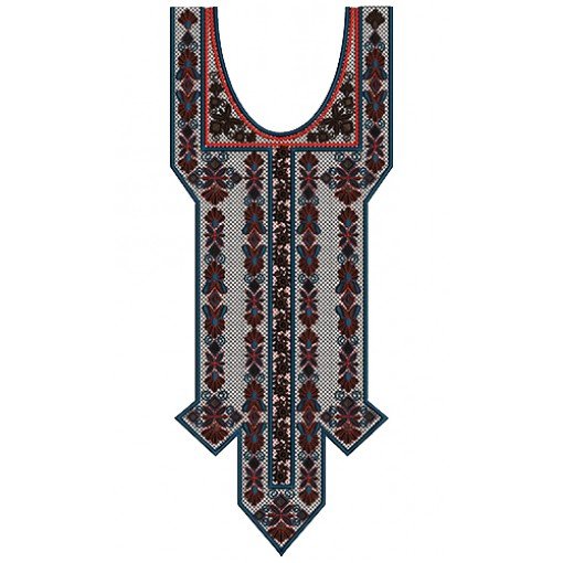 10021 Neck Embroidery Design