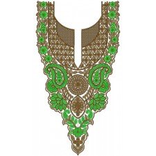 10029 Neck Embroidery Design