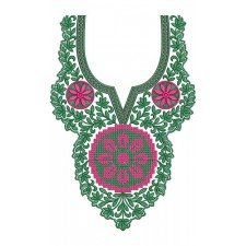 10031 Neck Embroidery Design