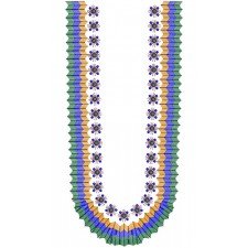 10035 Neck Embroidery Design