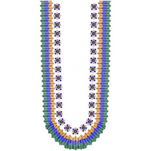 10035 Neck Embroidery Design