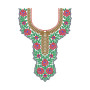 10091 Neck Embroidery Design