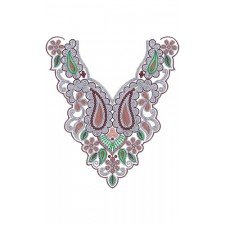 10092 Neck Embroidery Design