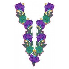 10095 Neck Embroidery Design