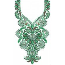 10097 Neck Embroidery Design
