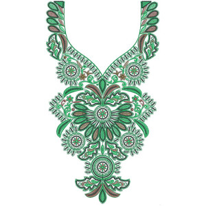 10097 Neck Embroidery Design