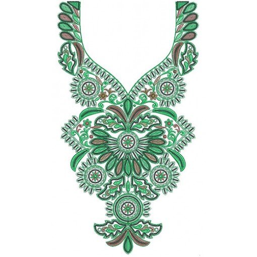 10097 Neck Embroidery Design