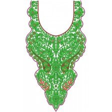 10099 Neck Embroidery Design