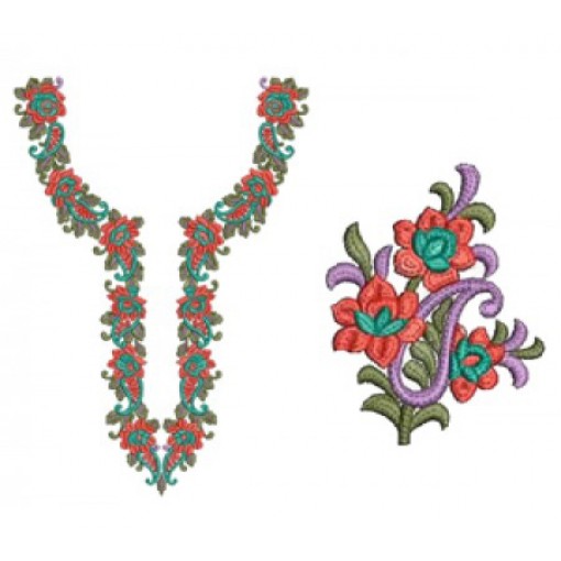 10100 Neck Embroidery Design 10100 Neck Embroidery Design
