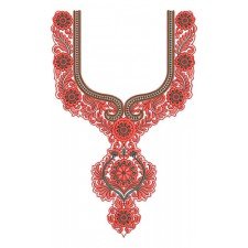 10101 Neck Embroidery Design