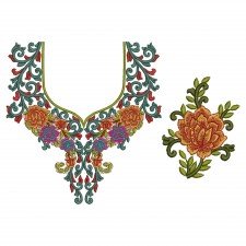 10102 Neck Embroidery Design 10102 Neck Embroidery Design