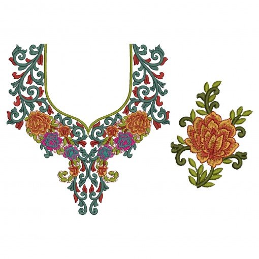 10102 Neck Embroidery Design 10102 Neck Embroidery Design
