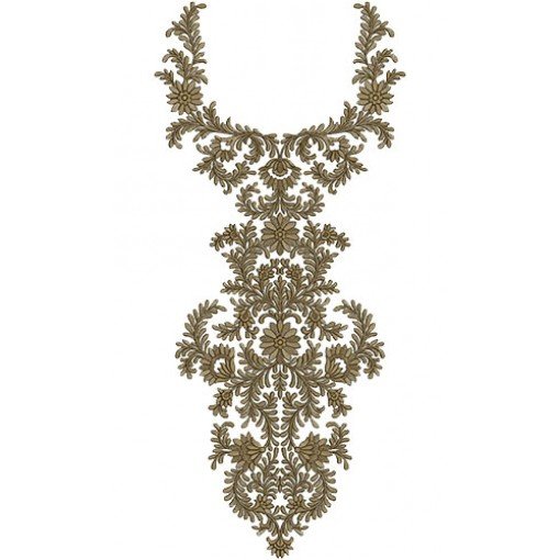 10104 Neck Embroidery Design