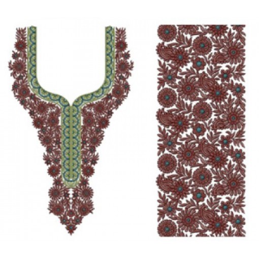 10105 Neck Embroidery Design 10105 Neck Embroidery Design