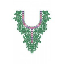 10107 Neck Embroidery Design