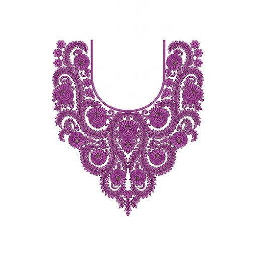 10108 Neck Embroidery Design