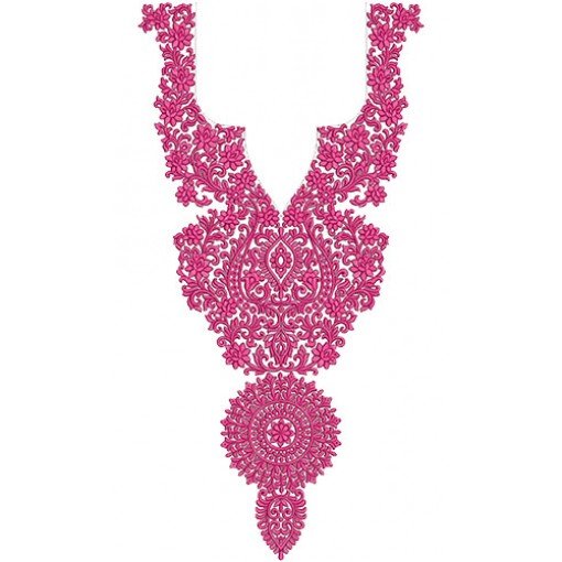 10109 Neck Embroidery Design