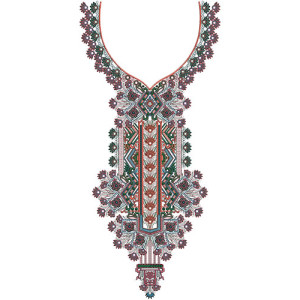 10117 Neck Embroidery Design