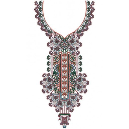 10117 Neck Embroidery Design