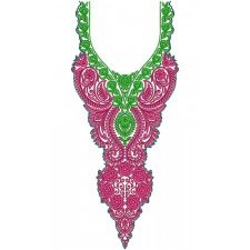 10172 Neck Embroidery Design