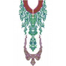 10173 Neck Embroidery Design