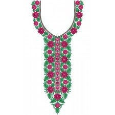 10174 Neck Embroidery Design