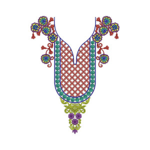 10230 Neck Embroidery Design