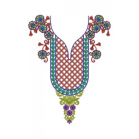 10230 Neck Embroidery Design