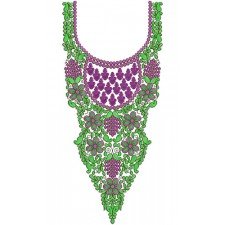 10256 Neck Embroidery Design
