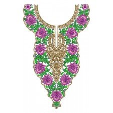 10259 Neck Embroidery Design
