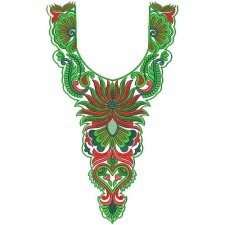 10261 Neck Embroidery Design