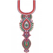 10262 Neck Embroidery Design