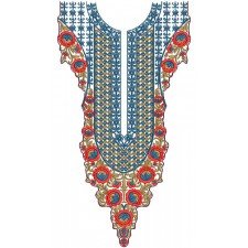 10265 Neck Embroidery Design