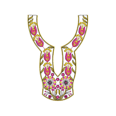 Ukrainian Fashion Nighty Dressing Embroidery Design