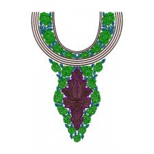 10386 Neck Embroidery Design