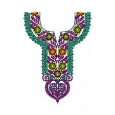 10387 Neck Embroidery Design