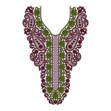 10389 Neck Embroidery Design