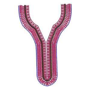 10411 Neck Embroidery Design