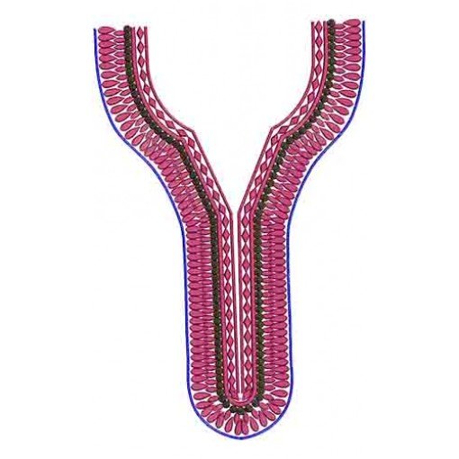 10411 Neck Embroidery Design