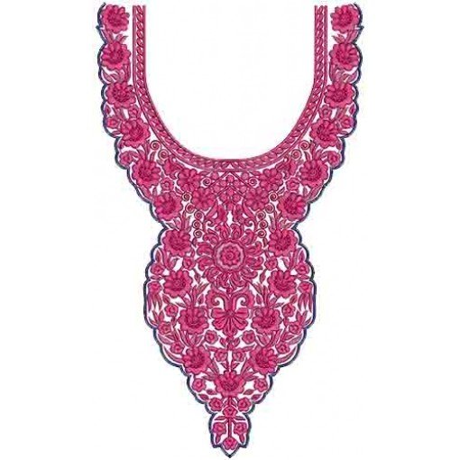 10412 Neck Embroidery Design