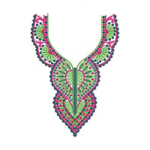 10413 Neck Embroidery Design
