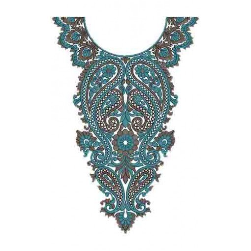 10415 Neck Embroidery Design