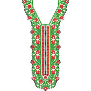 10416 Neck Embroidery Design